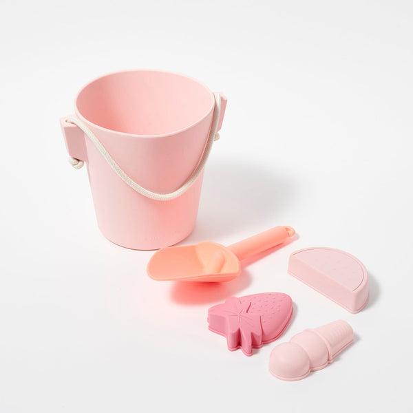 SunnyLife Silicone Bucket & Spade Set, Pink - shopnurseryrhymes