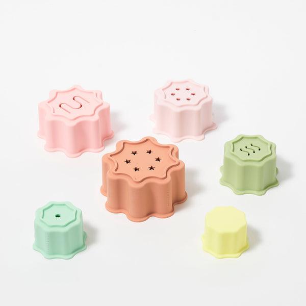 SunnyLife Silicone Stacking Tower, Circus - shopnurseryrhymes