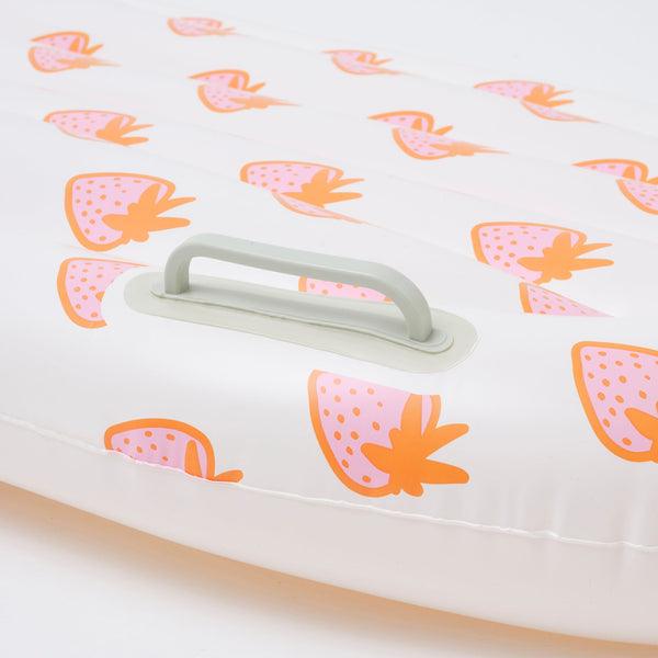 SunnyLife Inflatable Boogie Board, Sea Seeker Strawberry - shopnurseryrhymes