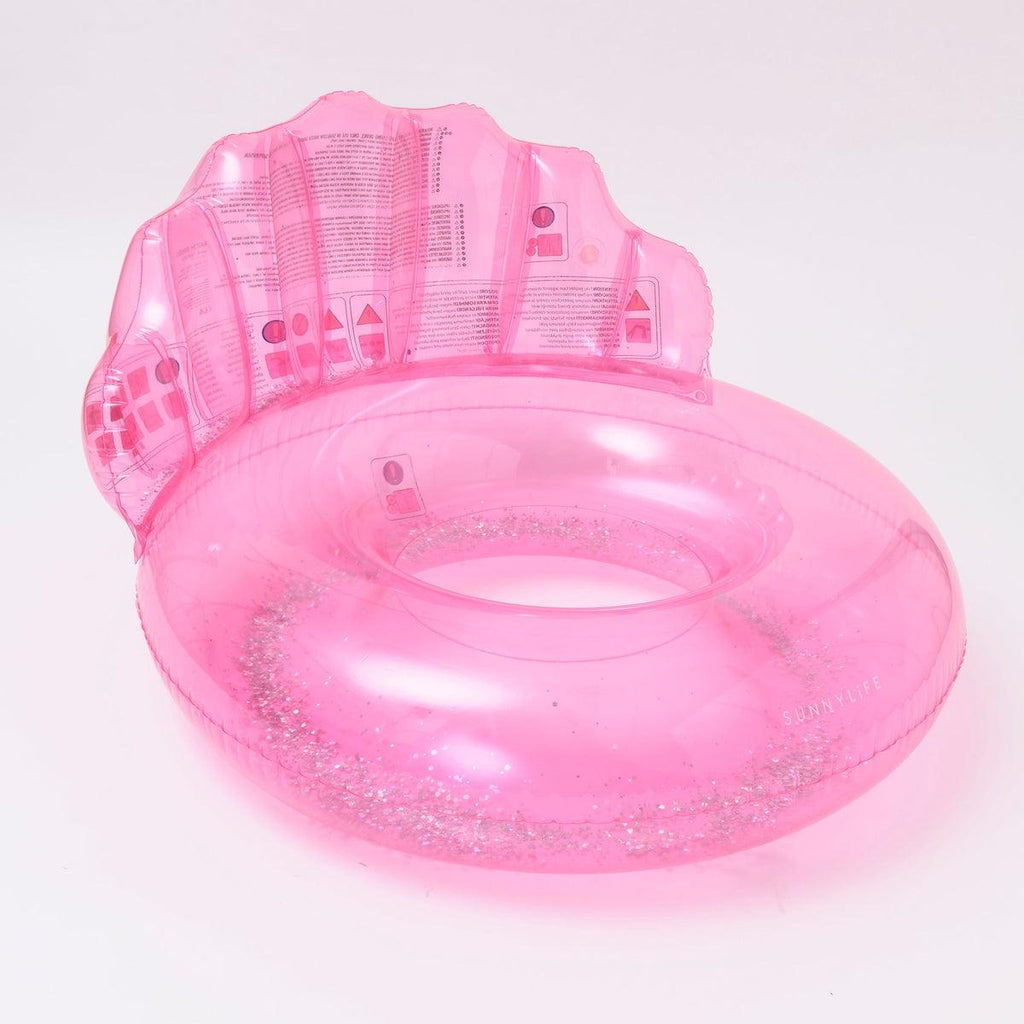 SunnyLife Luxe Pool Ring, Shell Bubblegum
