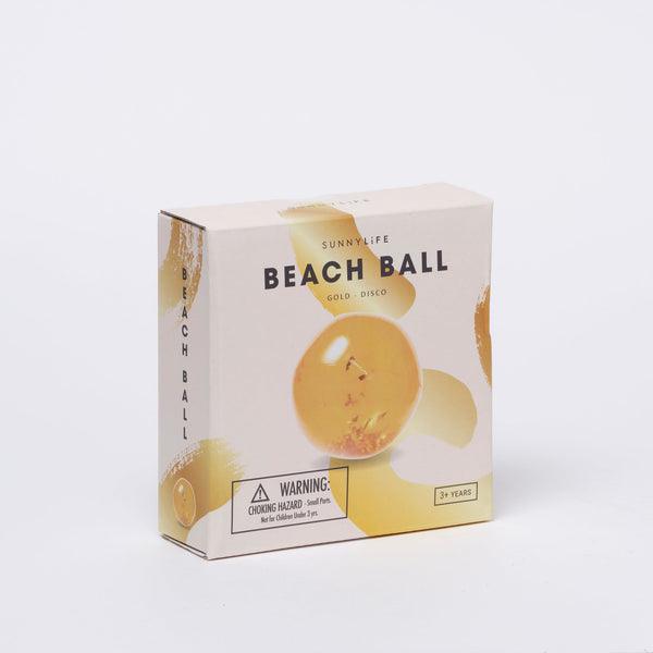 SunnyLife Inflatable Beach Ball, Disco Gold
