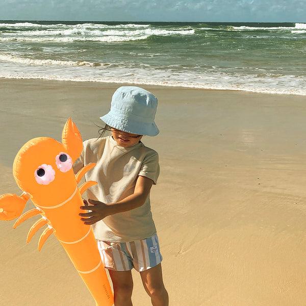 SunnyLife Kids Inflatable Noodle, Sonny the Sea Creature Neon Orange - shopnurseryrhymes