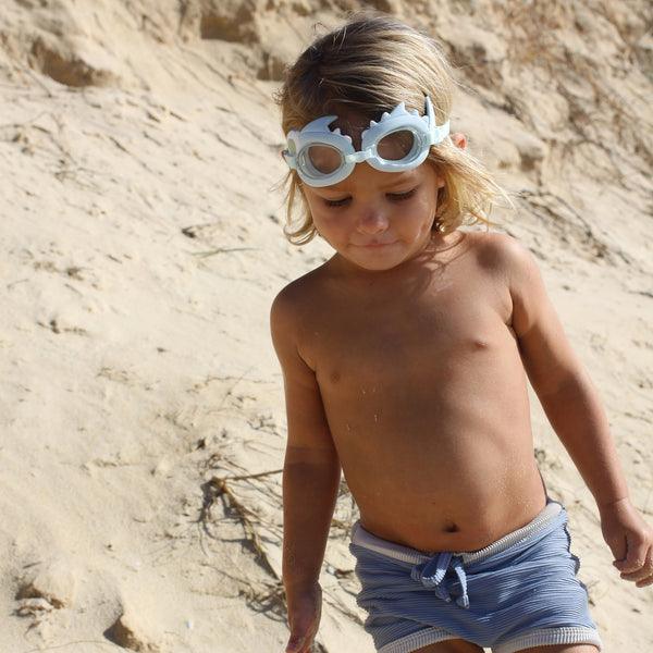 SunnyLife Mini Swim Goggles, Shark Tribe Khaki
