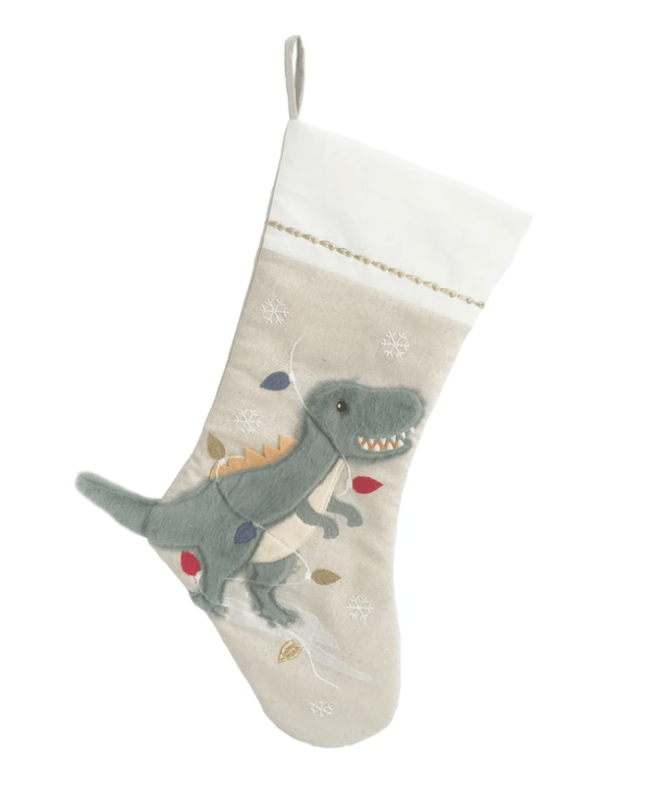 Mon Ami Festive Dino Stocking - shopnurseryrhymes