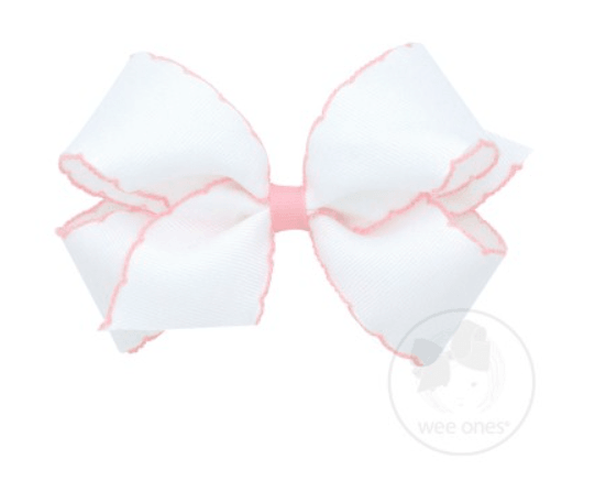 Wee Ones Medium Moonstitch Basic Bow - shopnurseryrhymes