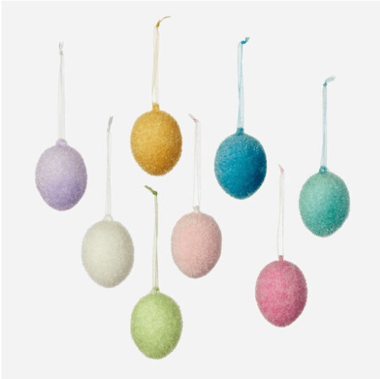 One Hundred 80 Degrees Flocked Pastel Egg Ornament - shopnurseryrhymes