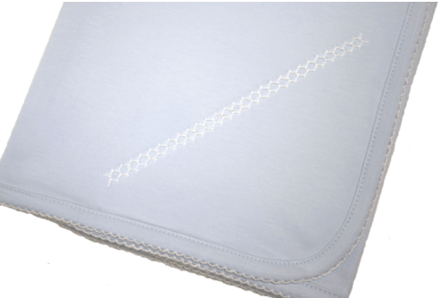 Cuclie Classic Receiving Blanket, Light Blue - shopnurseryrhymes