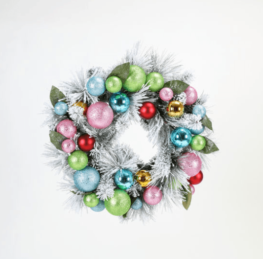 One Hundred 80 Degrees 50's Snowy Wreath - shopnurseryrhymes