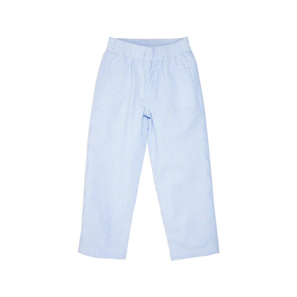 Beaufort Bonnet Sheffield Pant, Breakers Blue Seersucker - shopnurseryrhymes