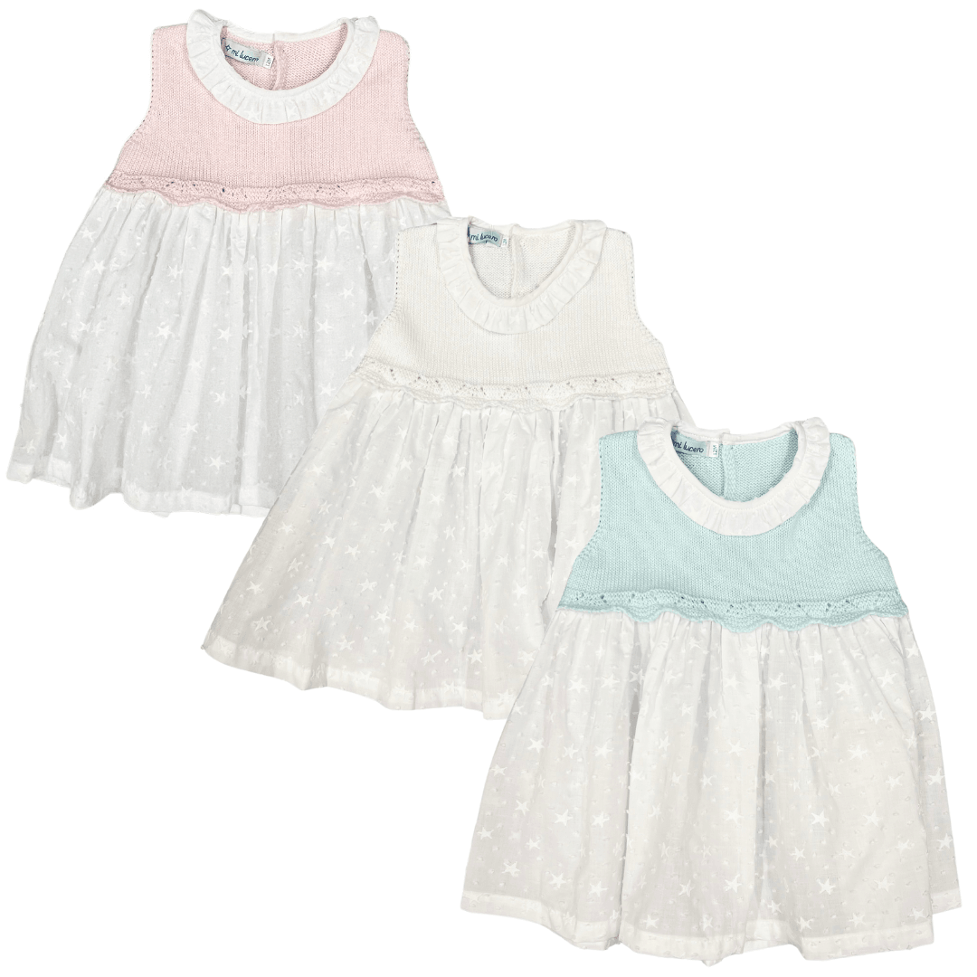 Mi Lucero Eyelet and Knit Dress - shopnurseryrhymes