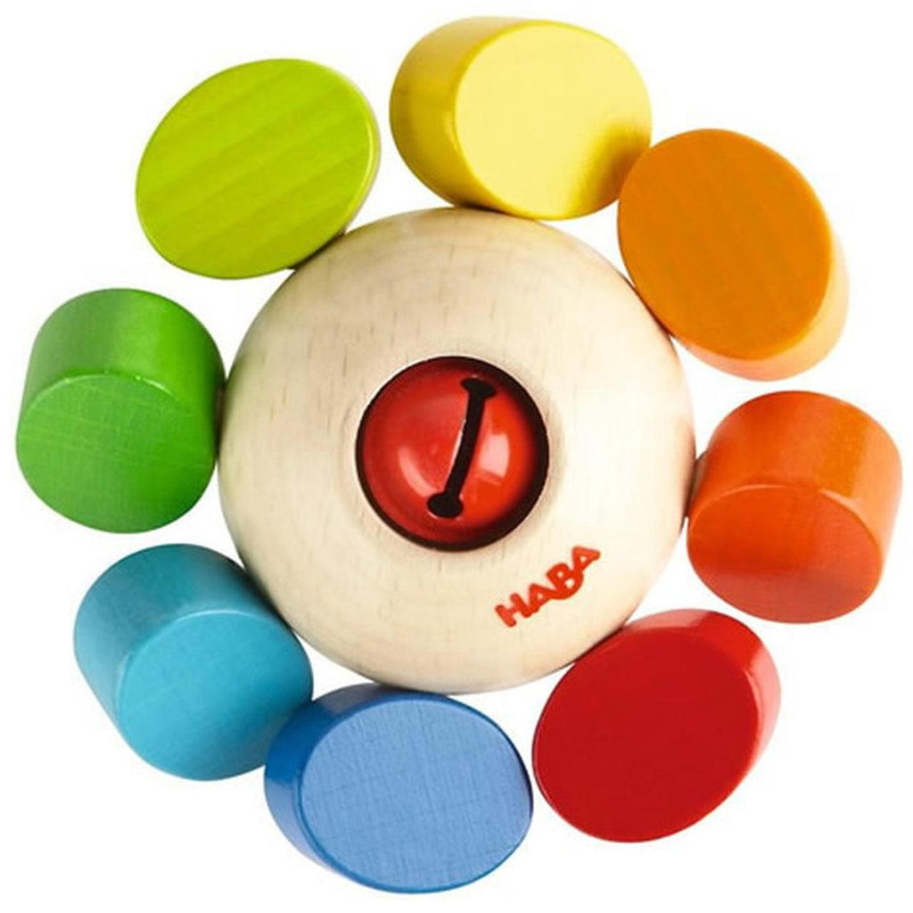 Haba Whirlygig Wooden Baby Rattle & Clutching Toy