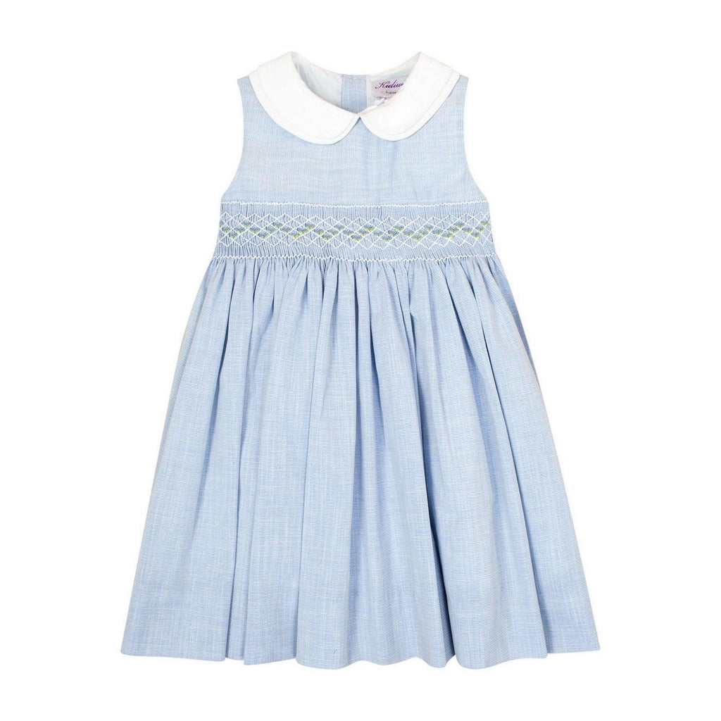 Kidiwi Azalée Sleeveless Dress, Blue - shopnurseryrhymes