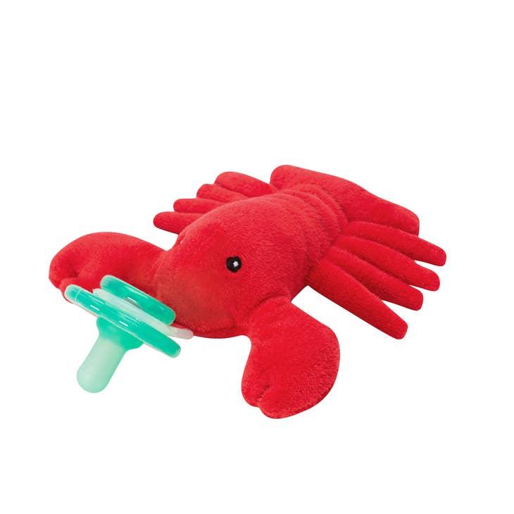 Nookums Paci-Plushies Shakies, Lexi Lobster - shopnurseryrhymes