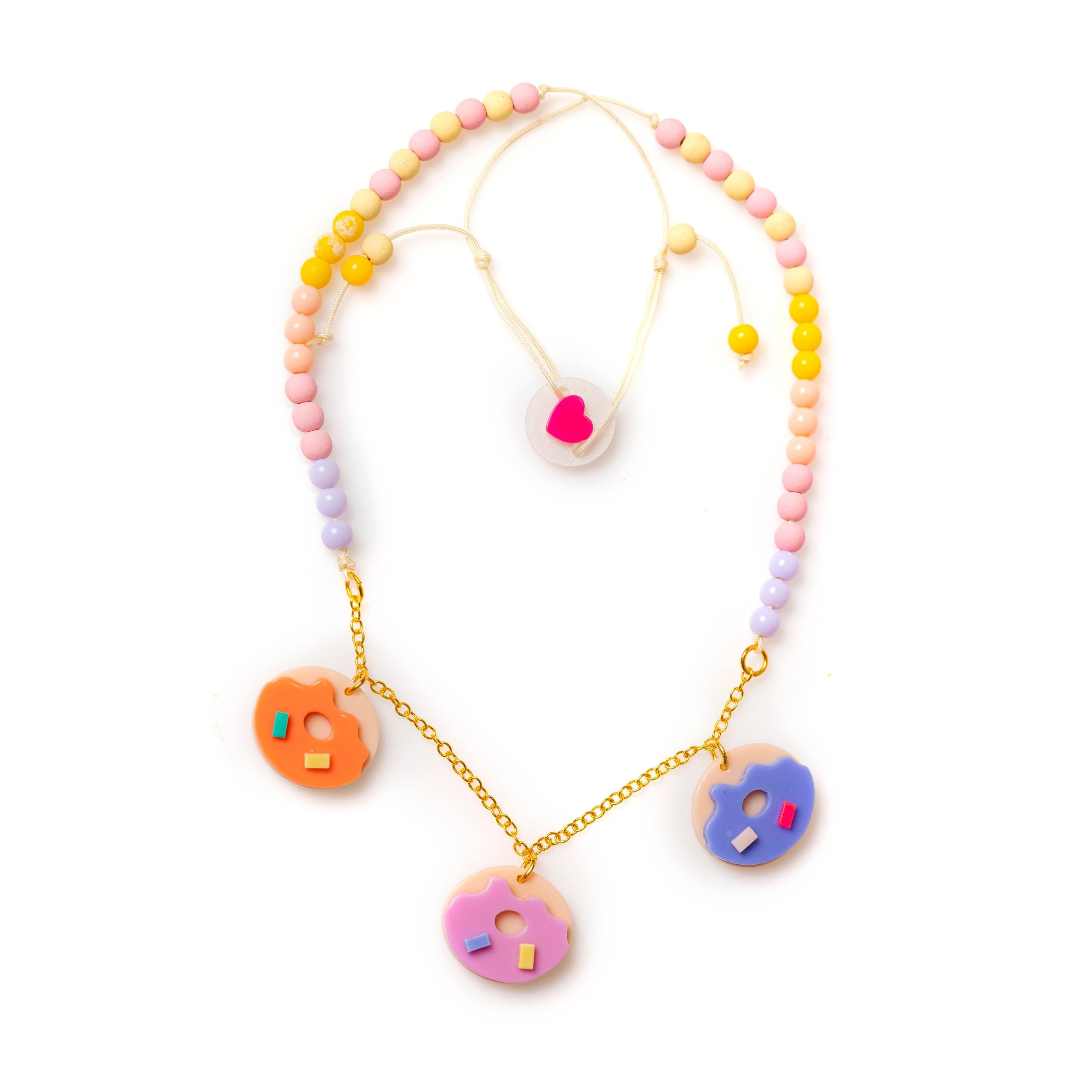 Lilies & Roses Multi Donuts Necklace - shopnurseryrhymes