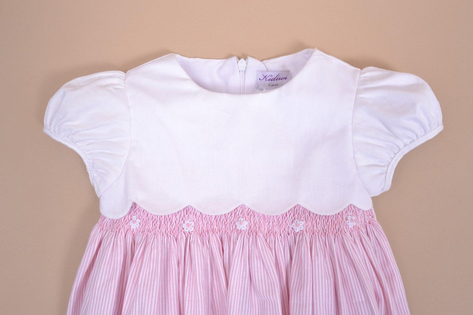 Kidiwi Festony Dress, Pink - shopnurseryrhymes