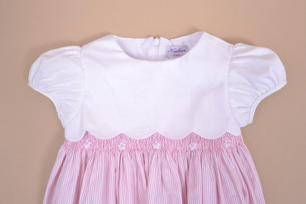 Kidiwi Festony Dress, Pink - shopnurseryrhymes