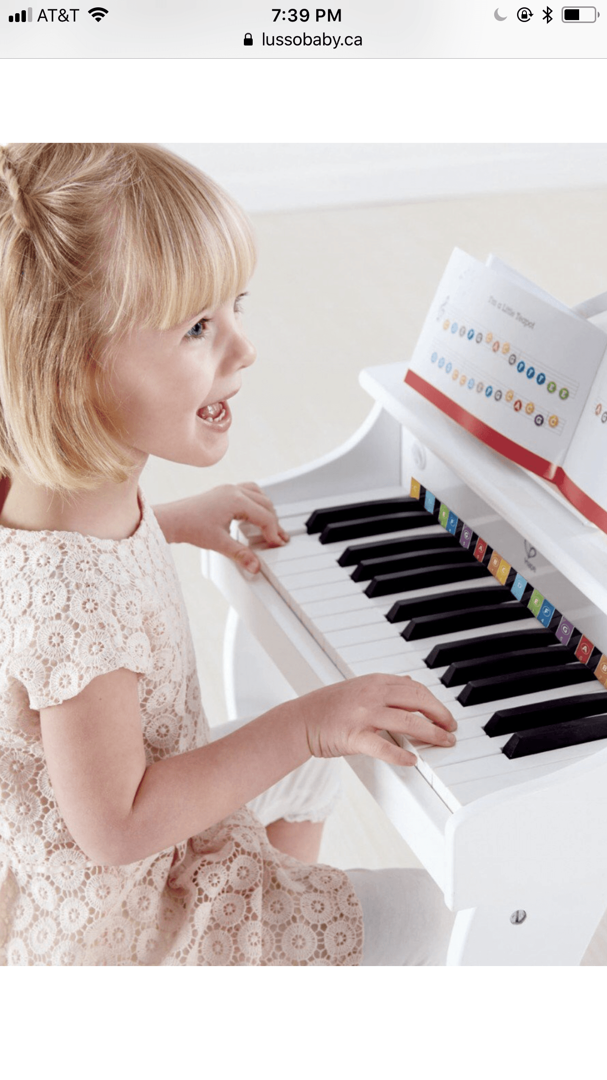 Hape Deluxe Grand Piano - shopnurseryrhymes