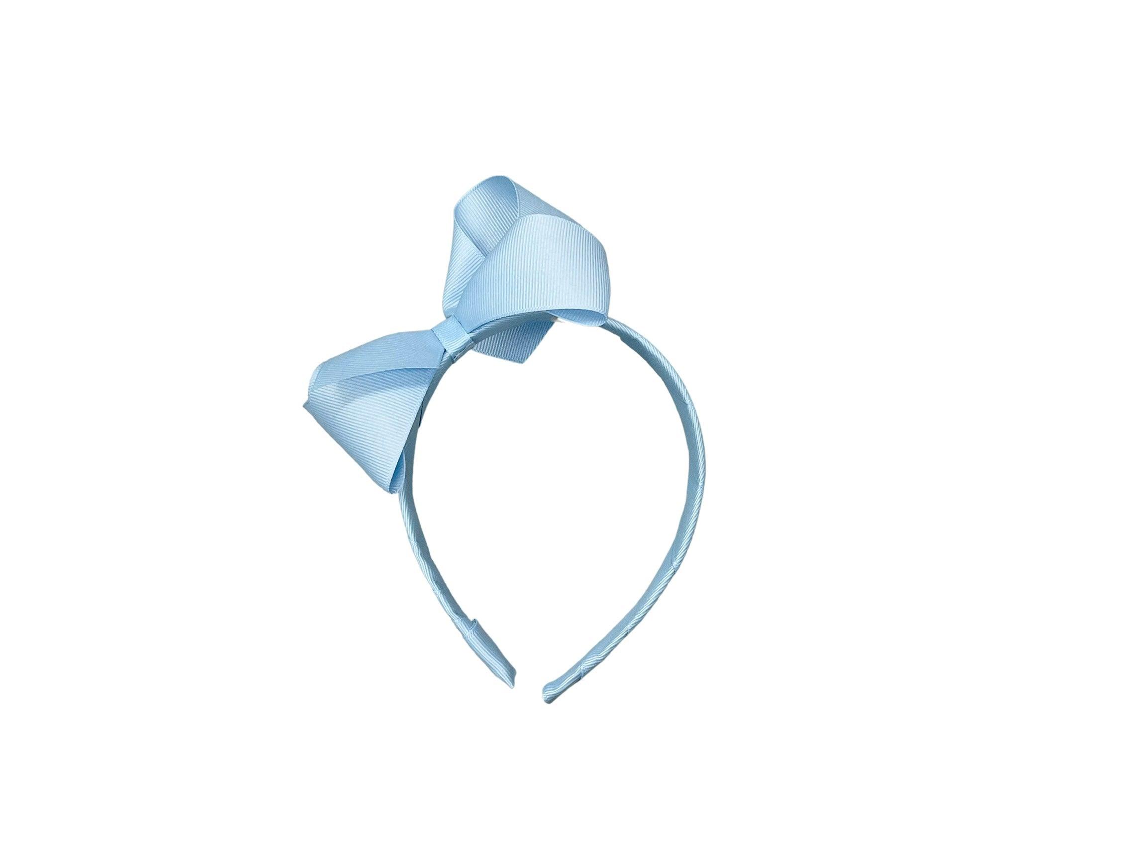 Wee Ones Medium Classic Grosgrain Bow on Headband - shopnurseryrhymes