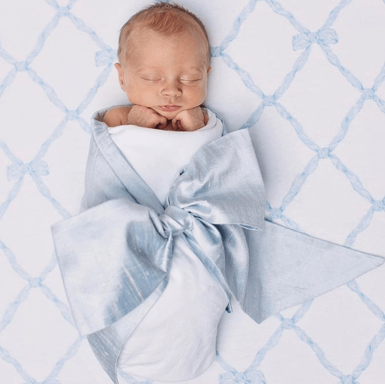 Beaufort Bonnet Bow Swaddle Silk - shopnurseryrhymes