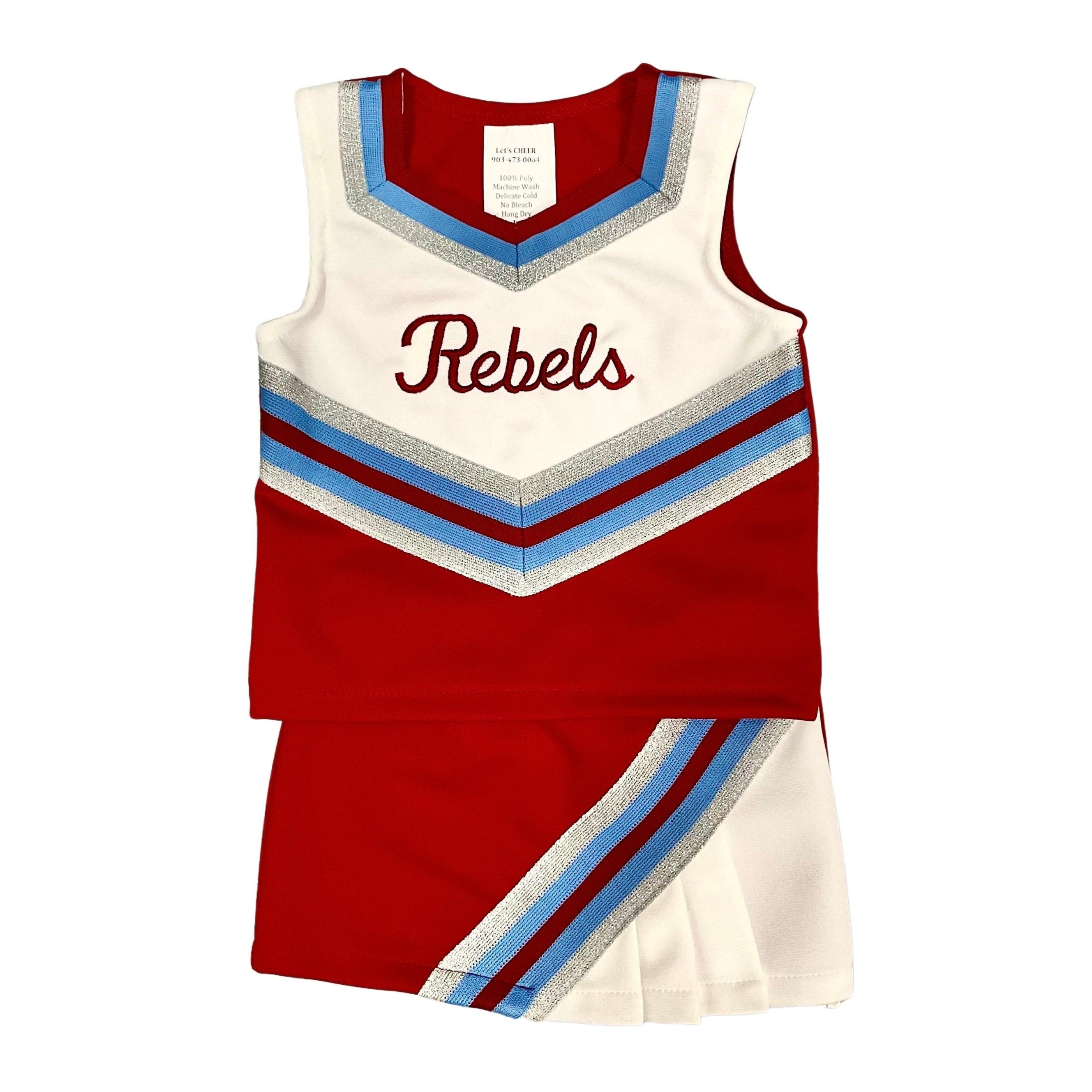 Red Rebels Cheerleader Uniform - shopnurseryrhymes