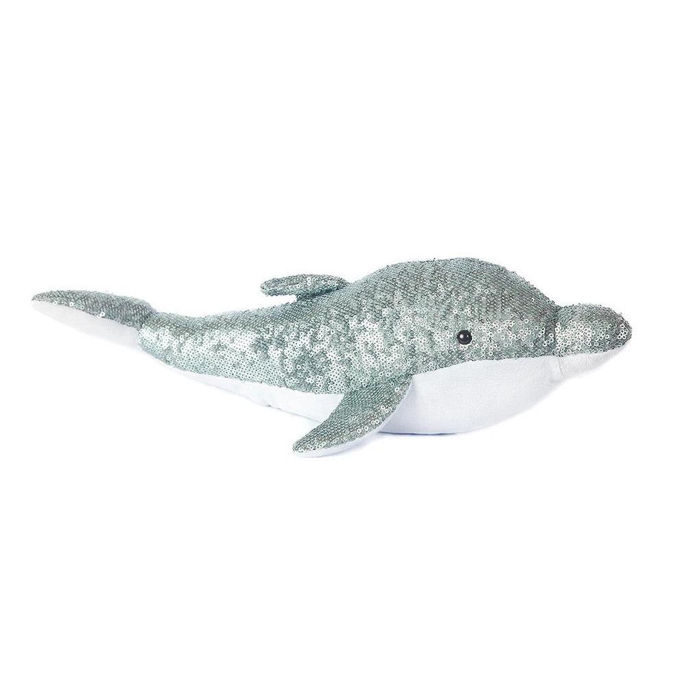 Mon Ami SEQUIN SENSATION DOLPHIN STUFFED ANIMAL - shopnurseryrhymes