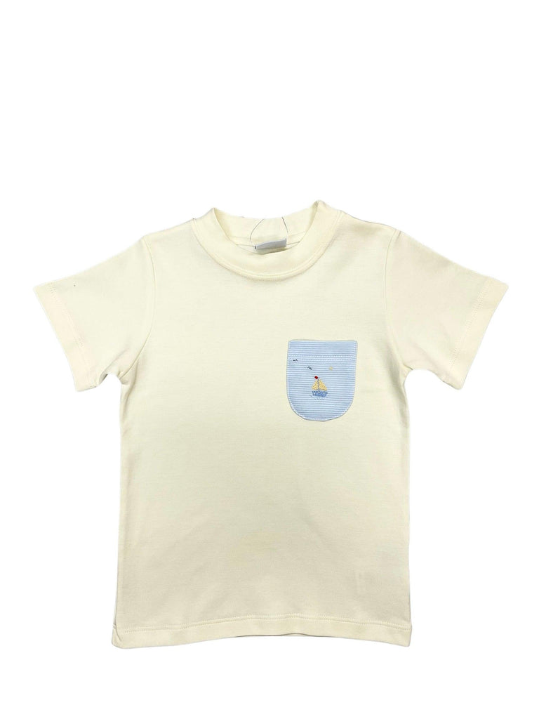 Squiggles Sailboat Pocket T-Shirt - shopnurseryrhymes