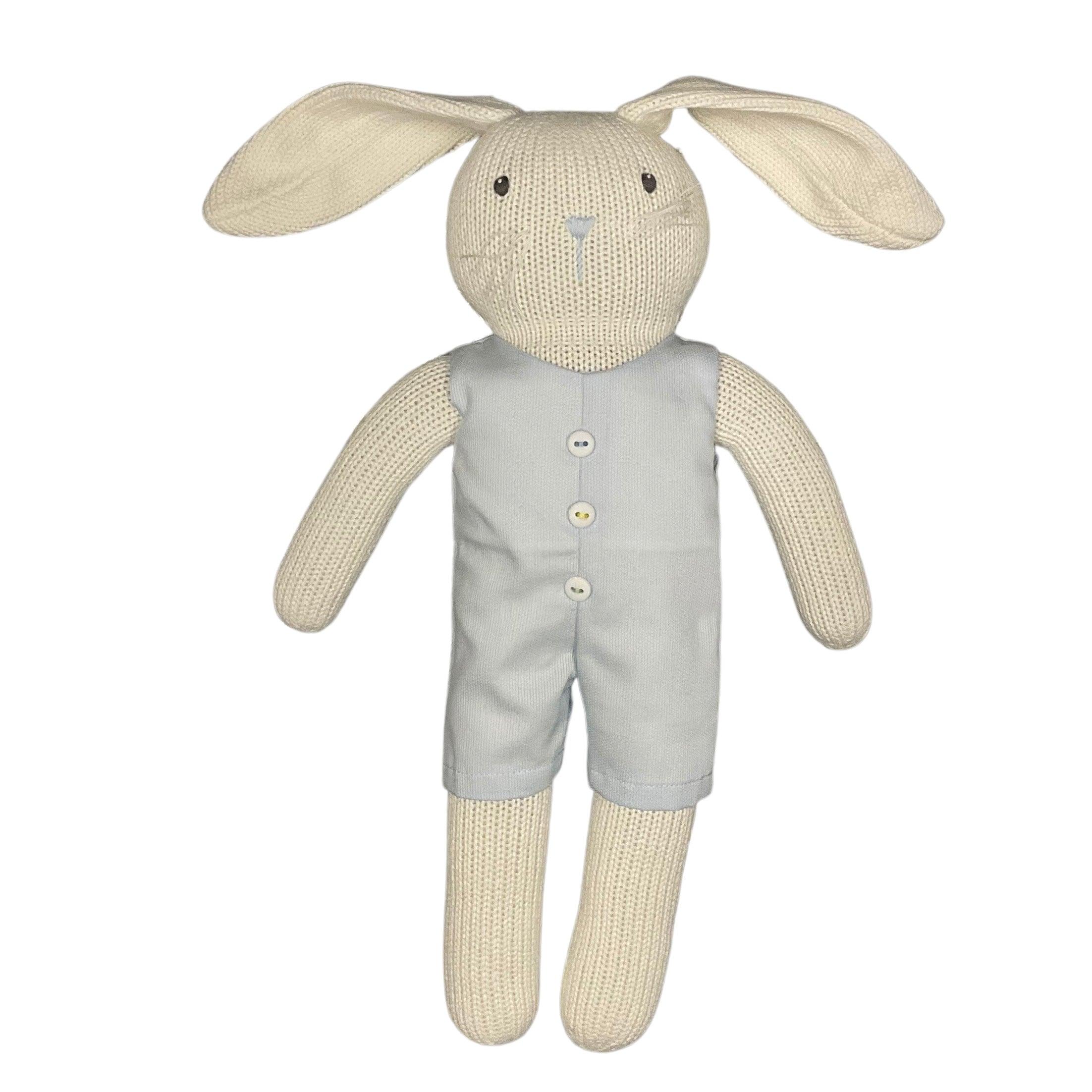 Zubels Bunny Doll in Blue Romper - shopnurseryrhymes