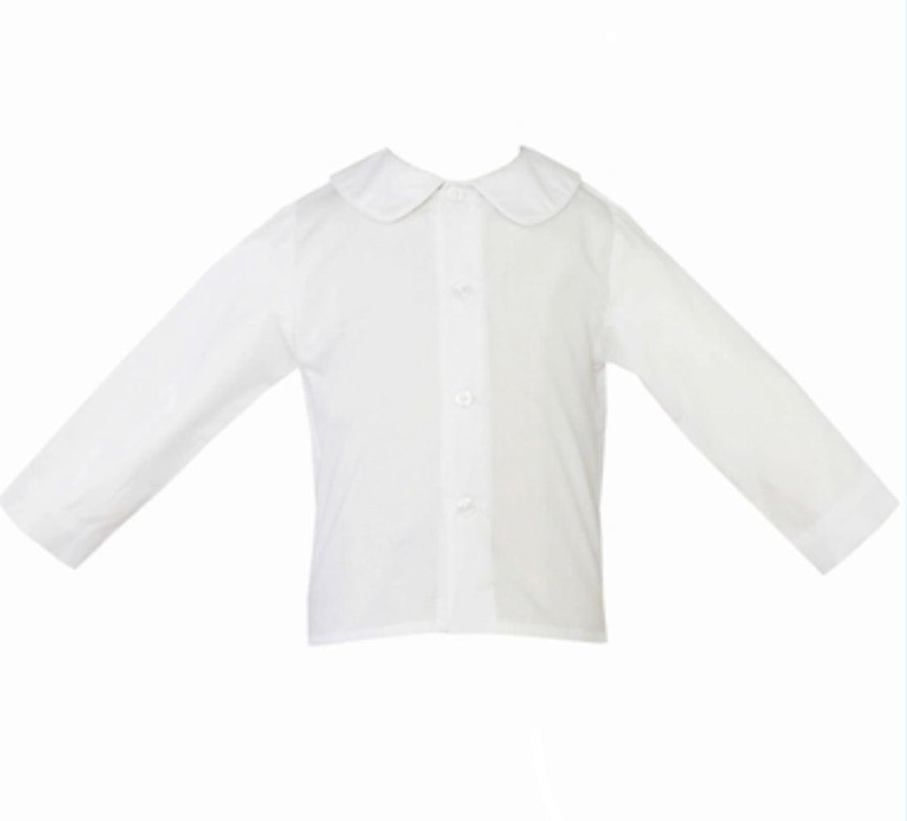 Petit Bebe Long Sleeved Buttoned White Shirt - shopnurseryrhymes