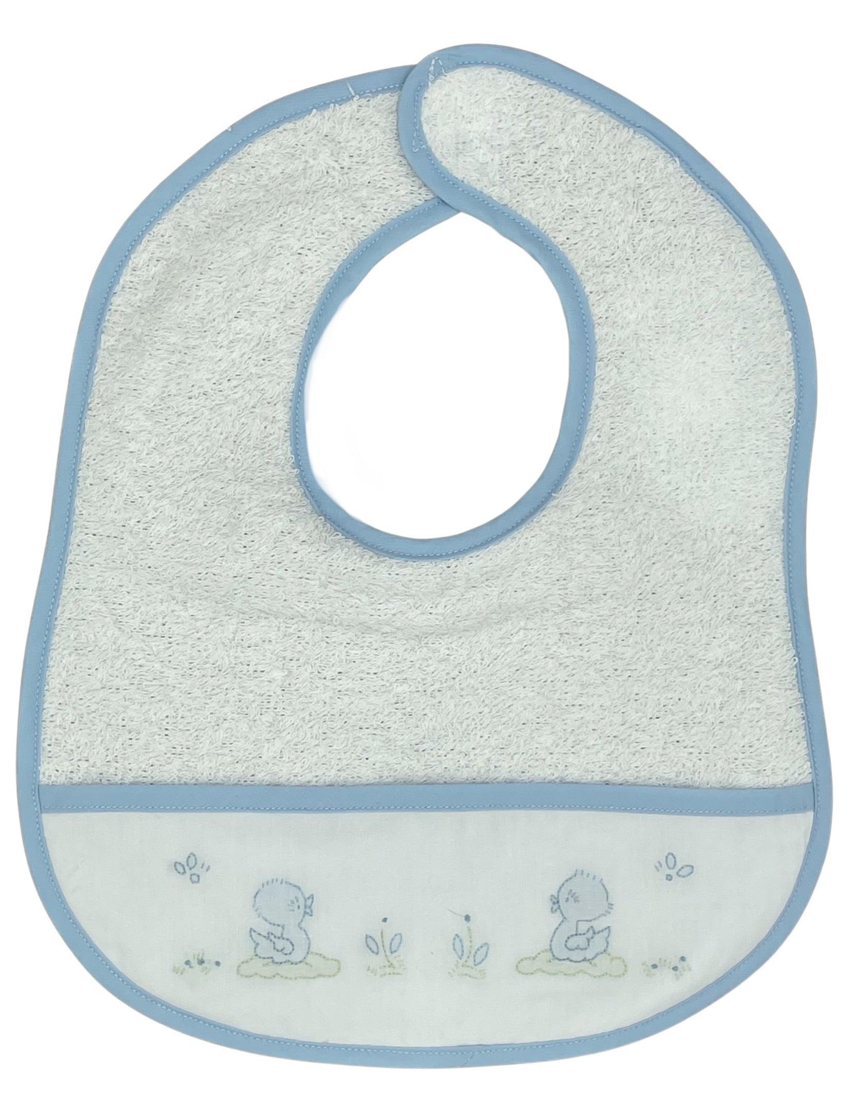 Auraluz Bib, Blue Duck, terry cloth - shopnurseryrhymes