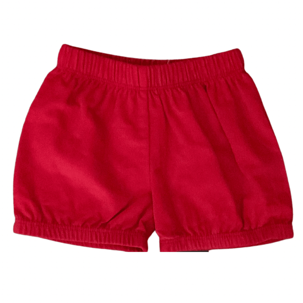 Luigi Corduroy Banded Shorts, Deep Red - shopnurseryrhymes