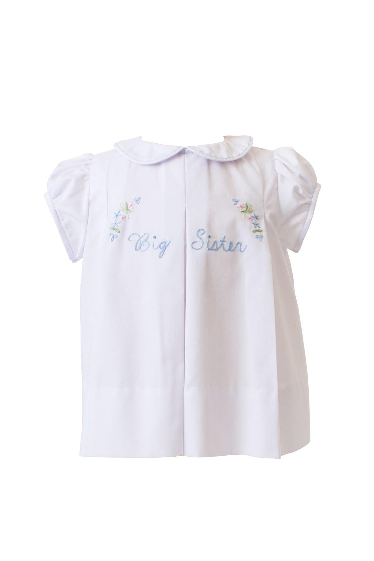 The Proper Peony Big Sister Dress White - shopnurseryrhymes