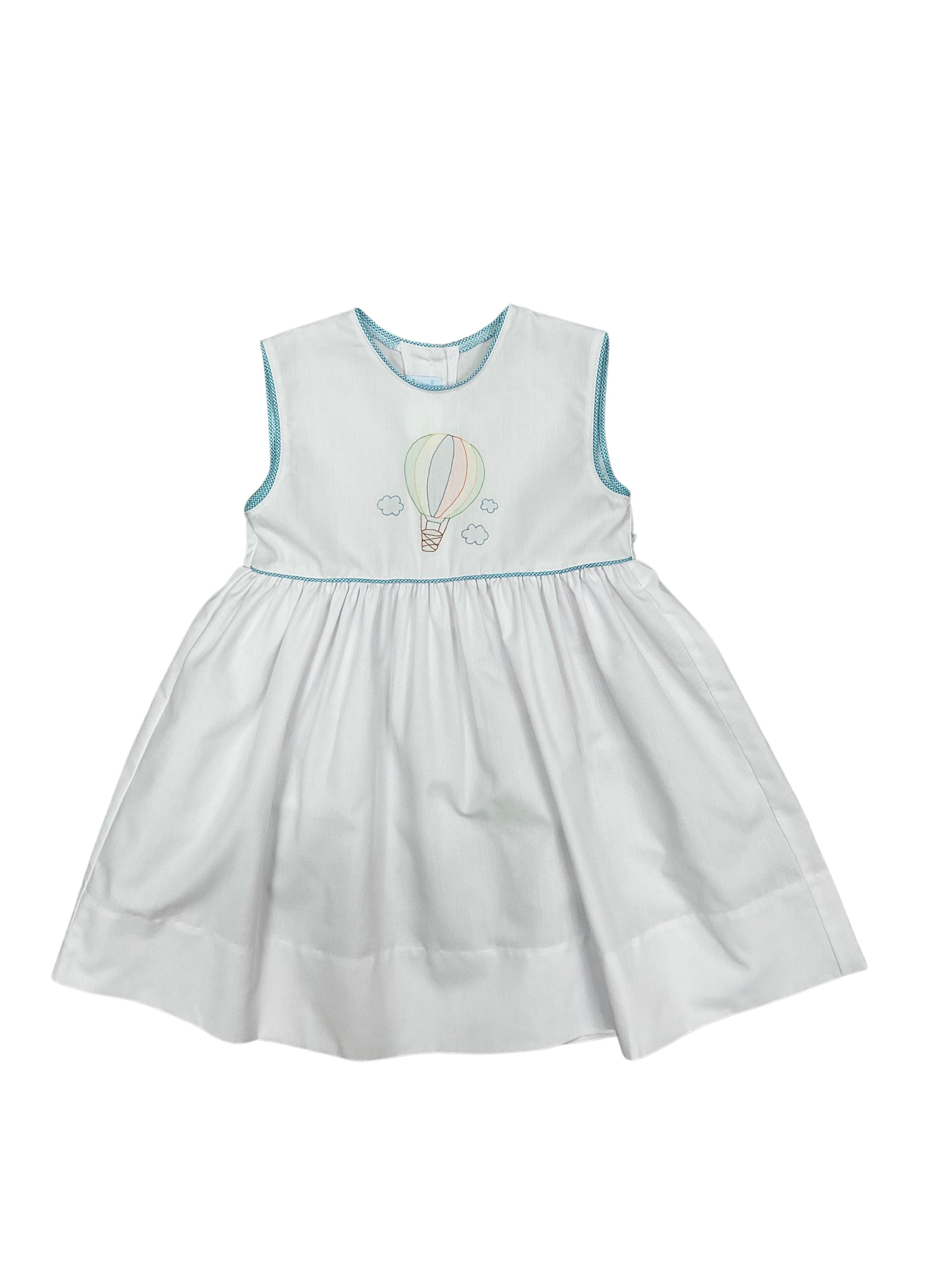 Auraluz Sleeveless Aqua Hot Air Balloon Dress - shopnurseryrhymes