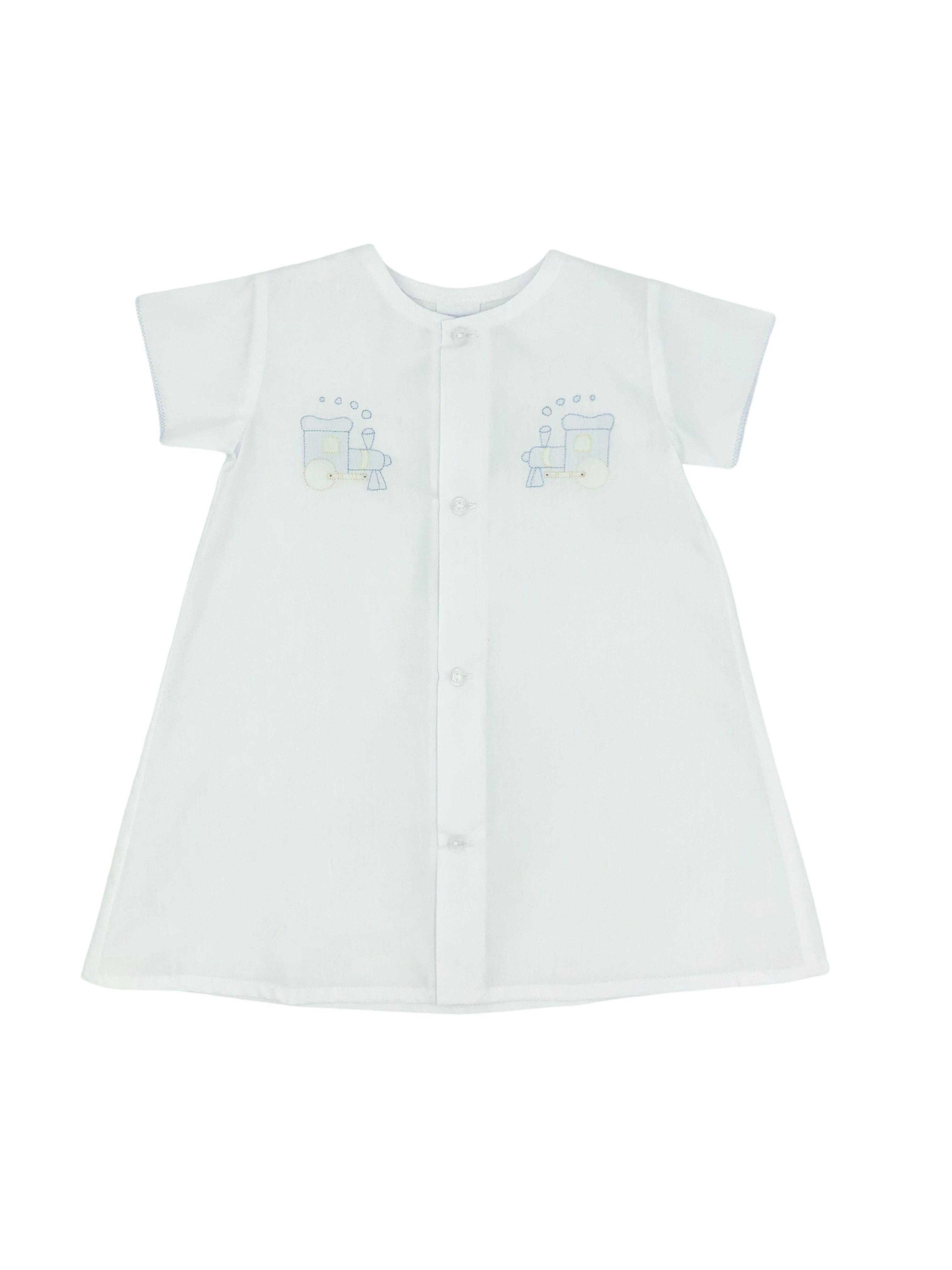 Auraluz Train Short Sleeve Day Gown - shopnurseryrhymes