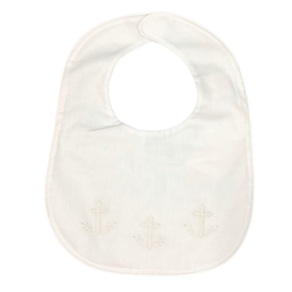 Auraluz Bibs with Three Embroidered Crosses
