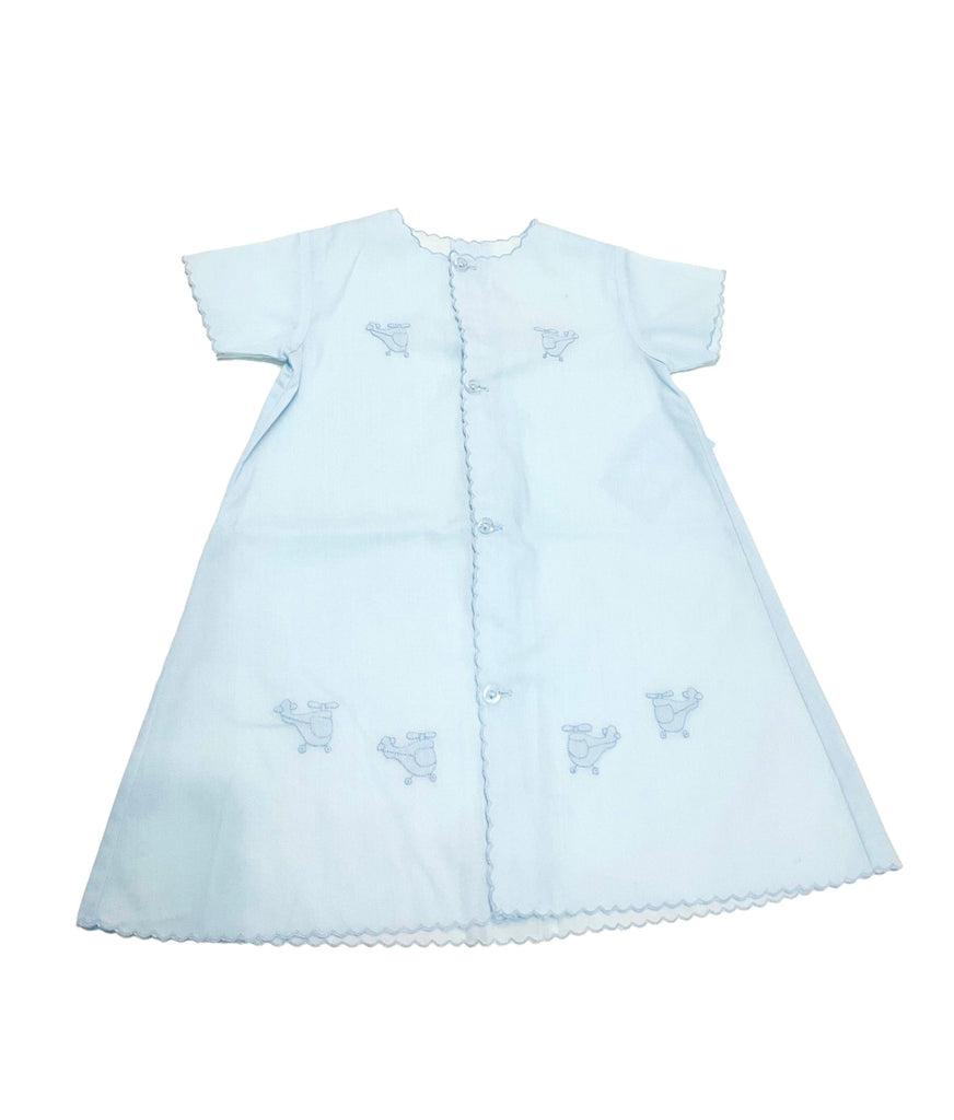 Auraluz Blue Daygown with Helicopters - shopnurseryrhymes