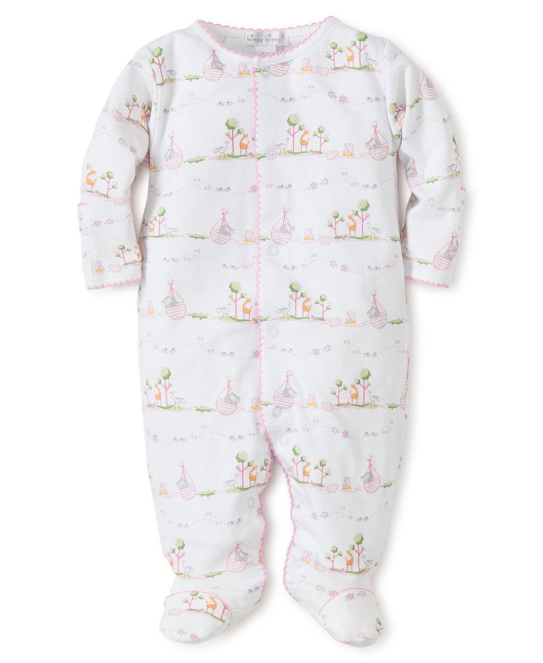 Kissy Kissy Noah’s Print Footie - shopnurseryrhymes