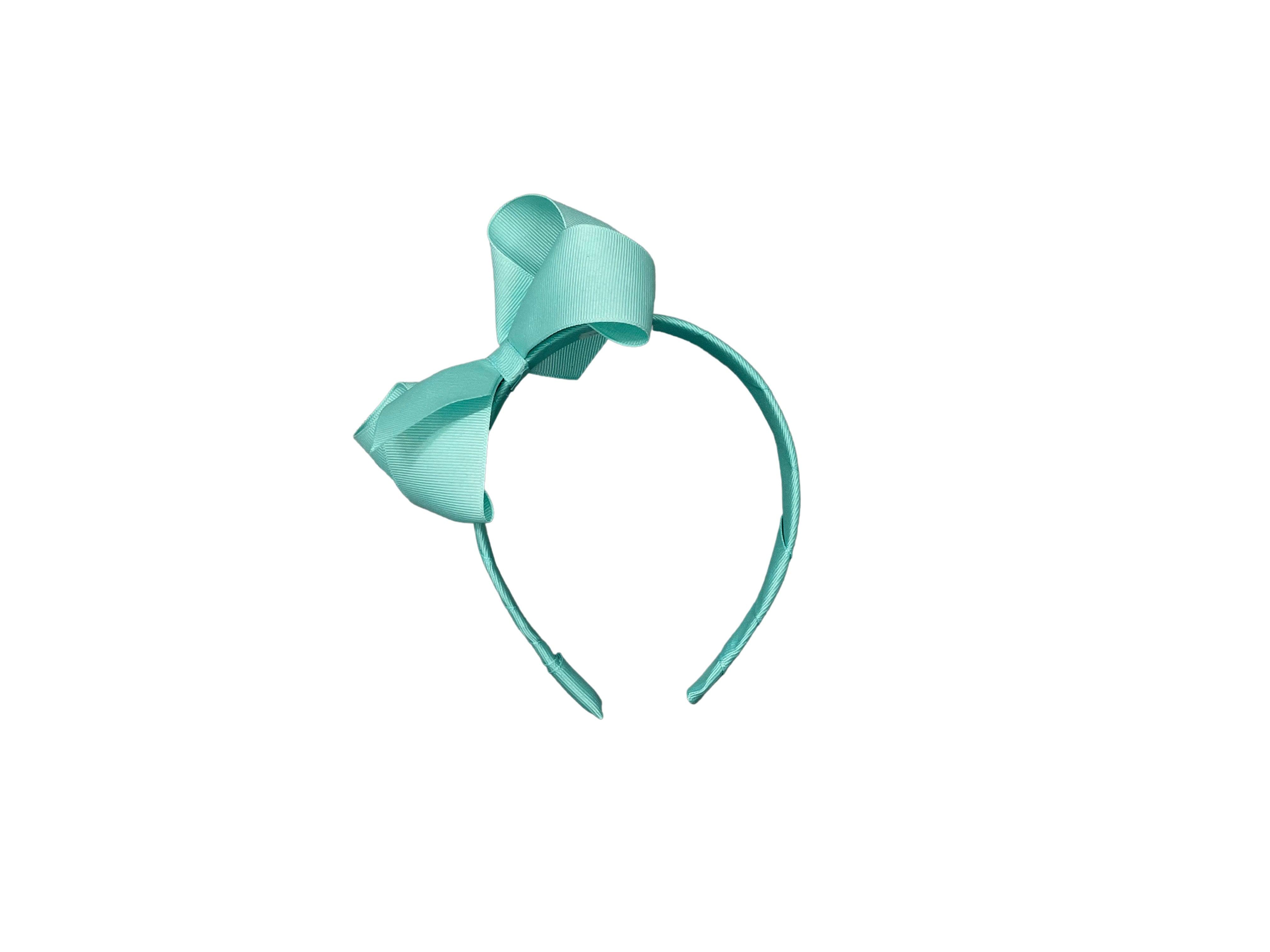 Wee Ones Medium Classic Grosgrain Bow on Headband - shopnurseryrhymes