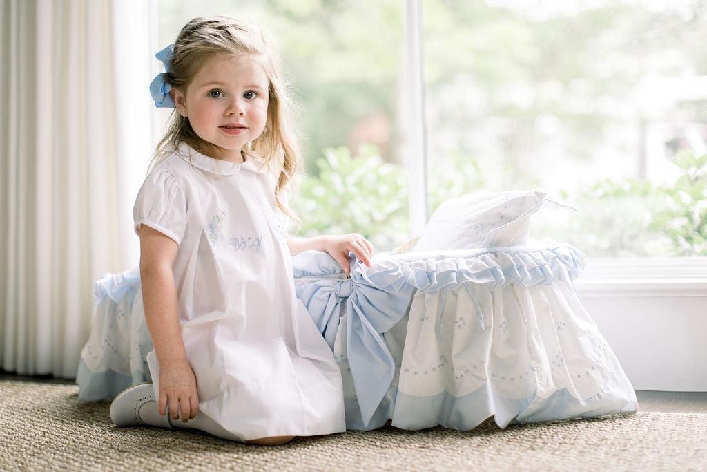 The Proper Peony Big Sister Dress White - shopnurseryrhymes