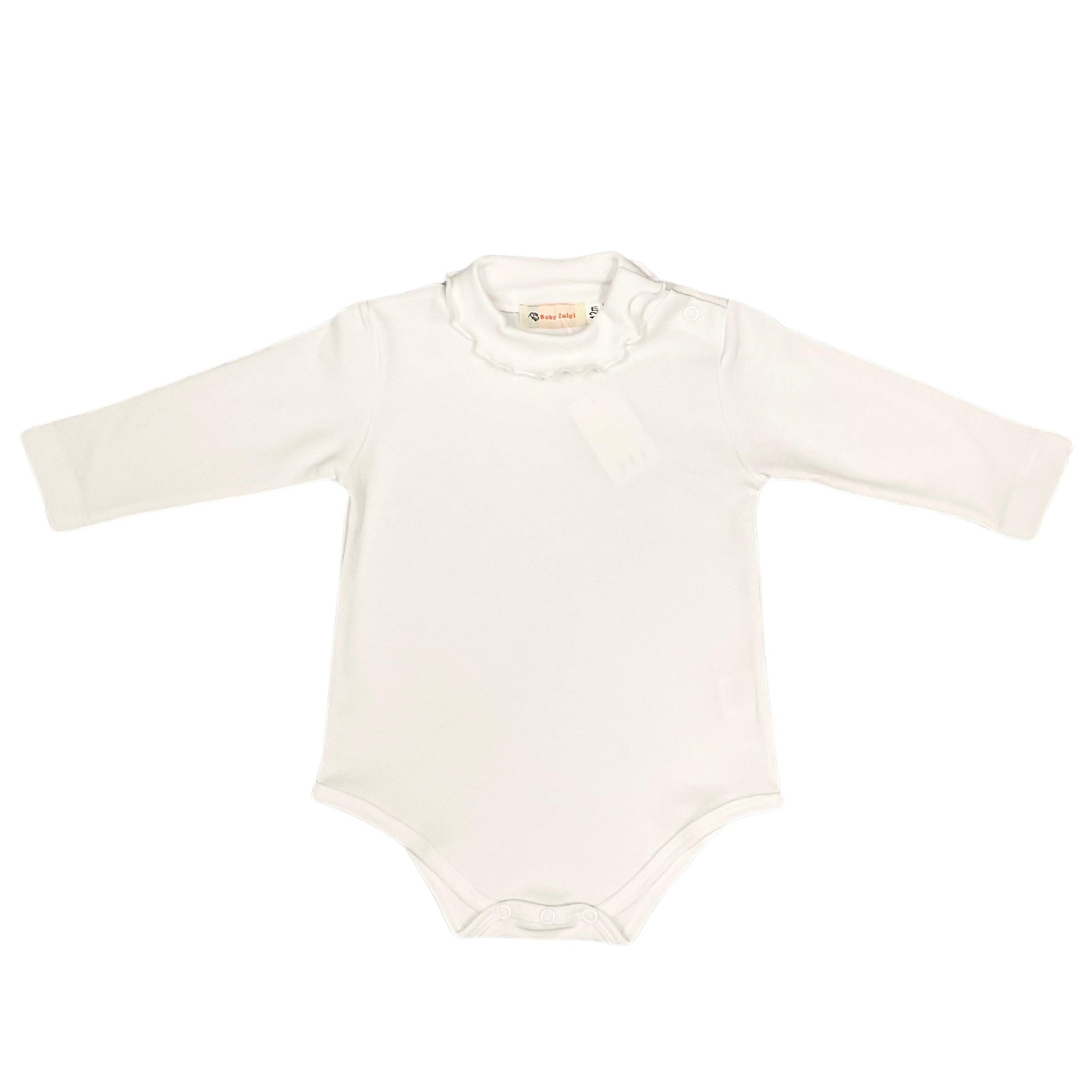 Luigi L/S Snap Ruffle Turtleneck Onesie - shopnurseryrhymes