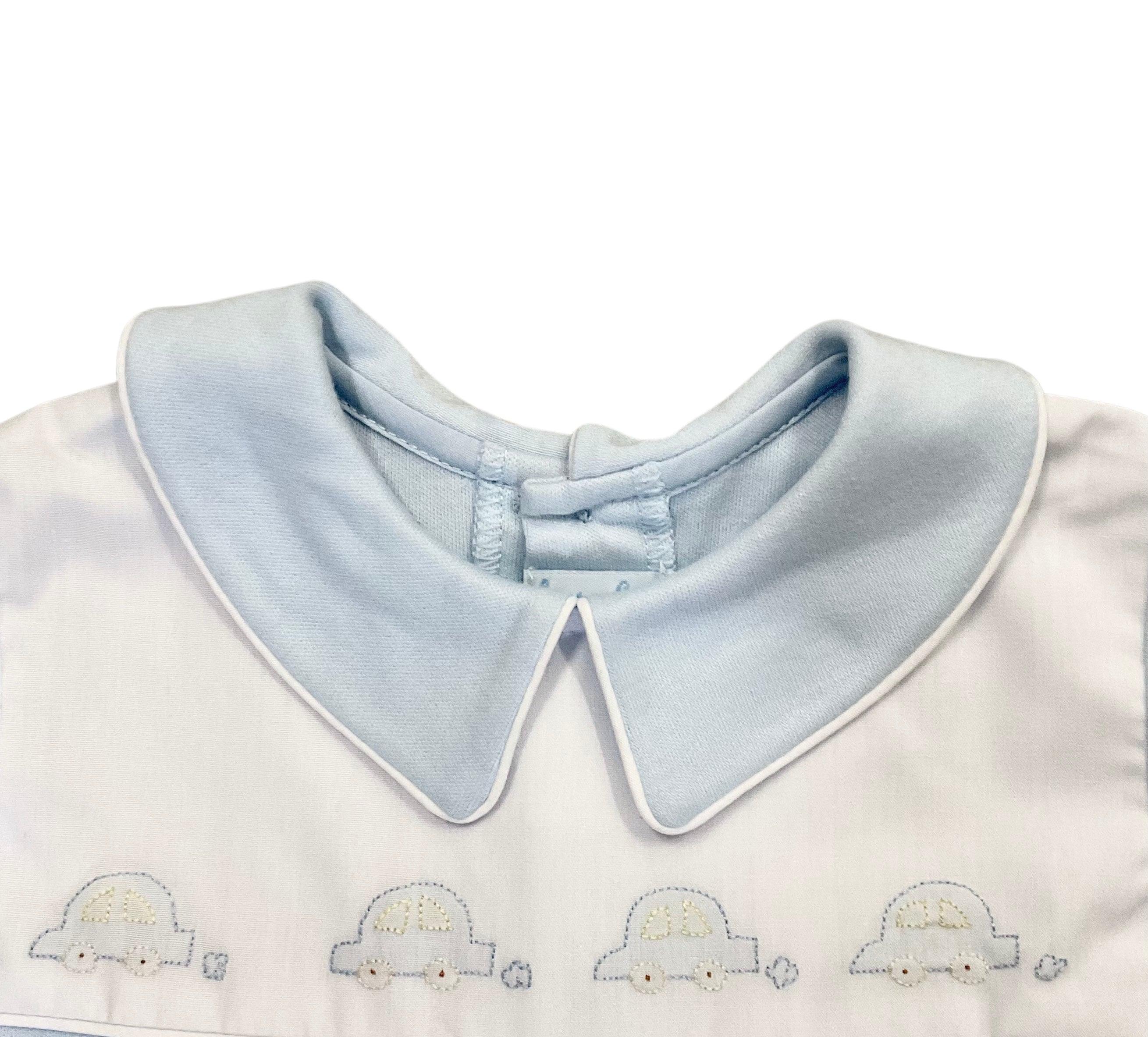 Auraluz Blue Knit Cars Longall - shopnurseryrhymes