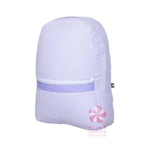 Mint Seersucker Medium Backpack - shopnurseryrhymes