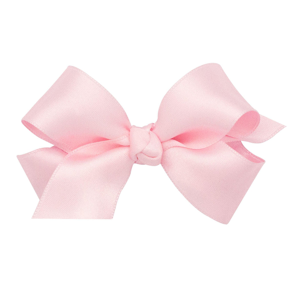 Wee Ones Mini French Satin Basic Bow with Knot