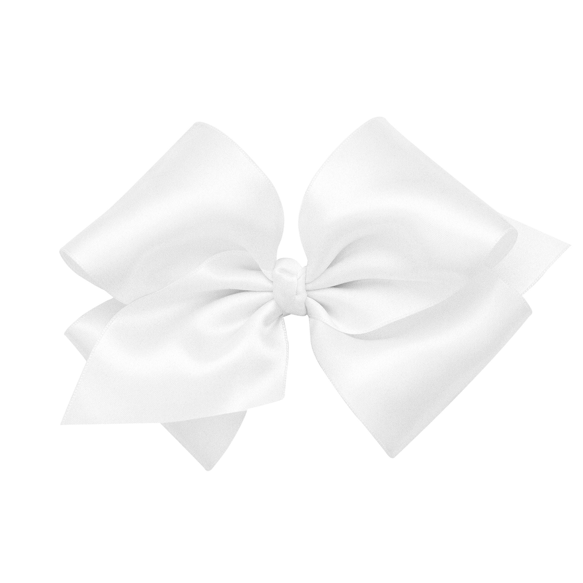 Wee Ones Medium French Satin Basic Bow - shopnurseryrhymes