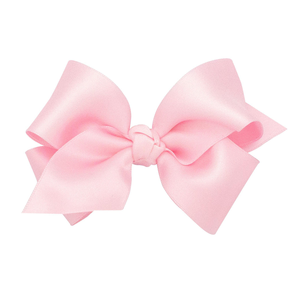 Wee Ones Small French Satin Basic Bow with Knot - shopnurseryrhymes