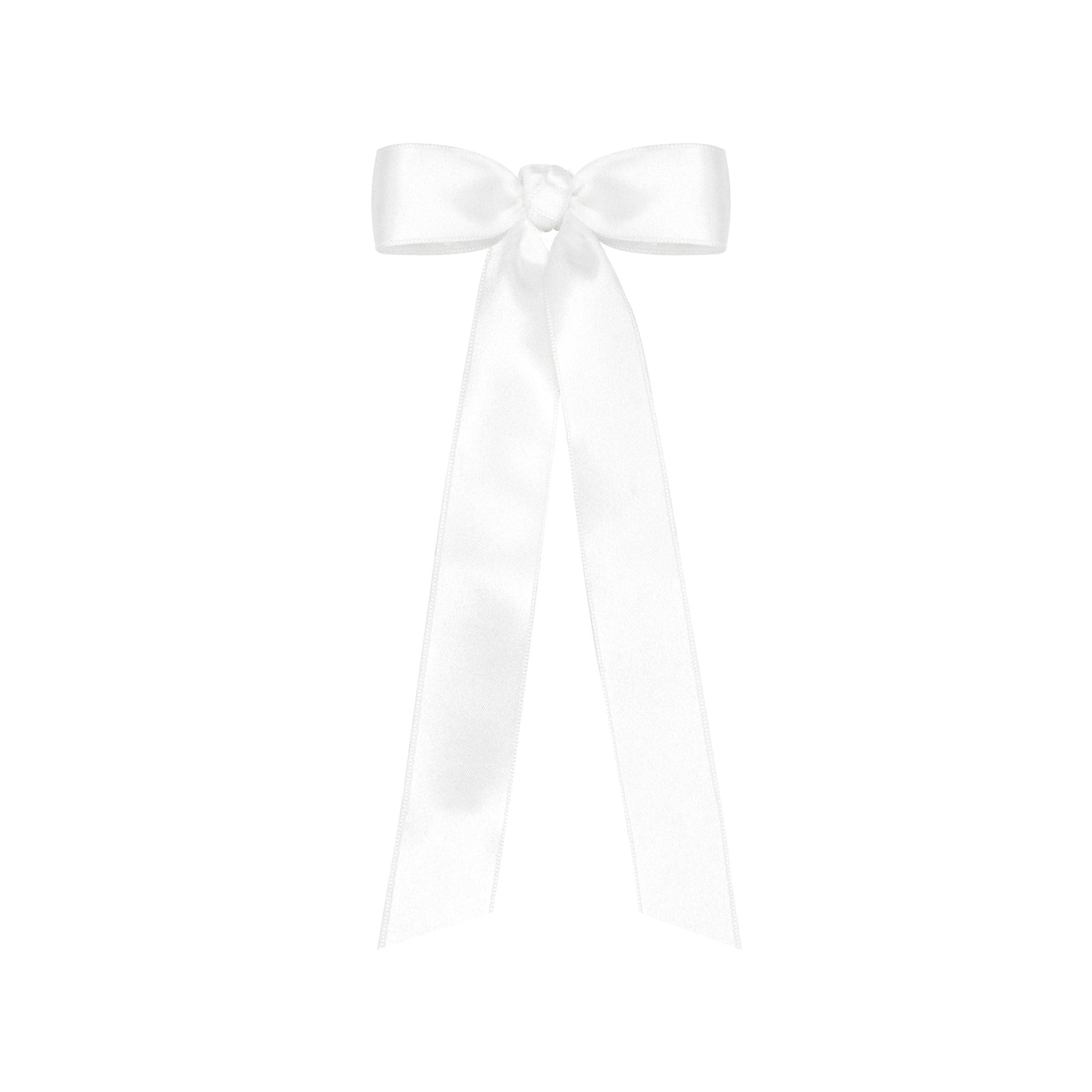 Wee Ones Mini French Satin Bowtie with Streamer Tails - shopnurseryrhymes