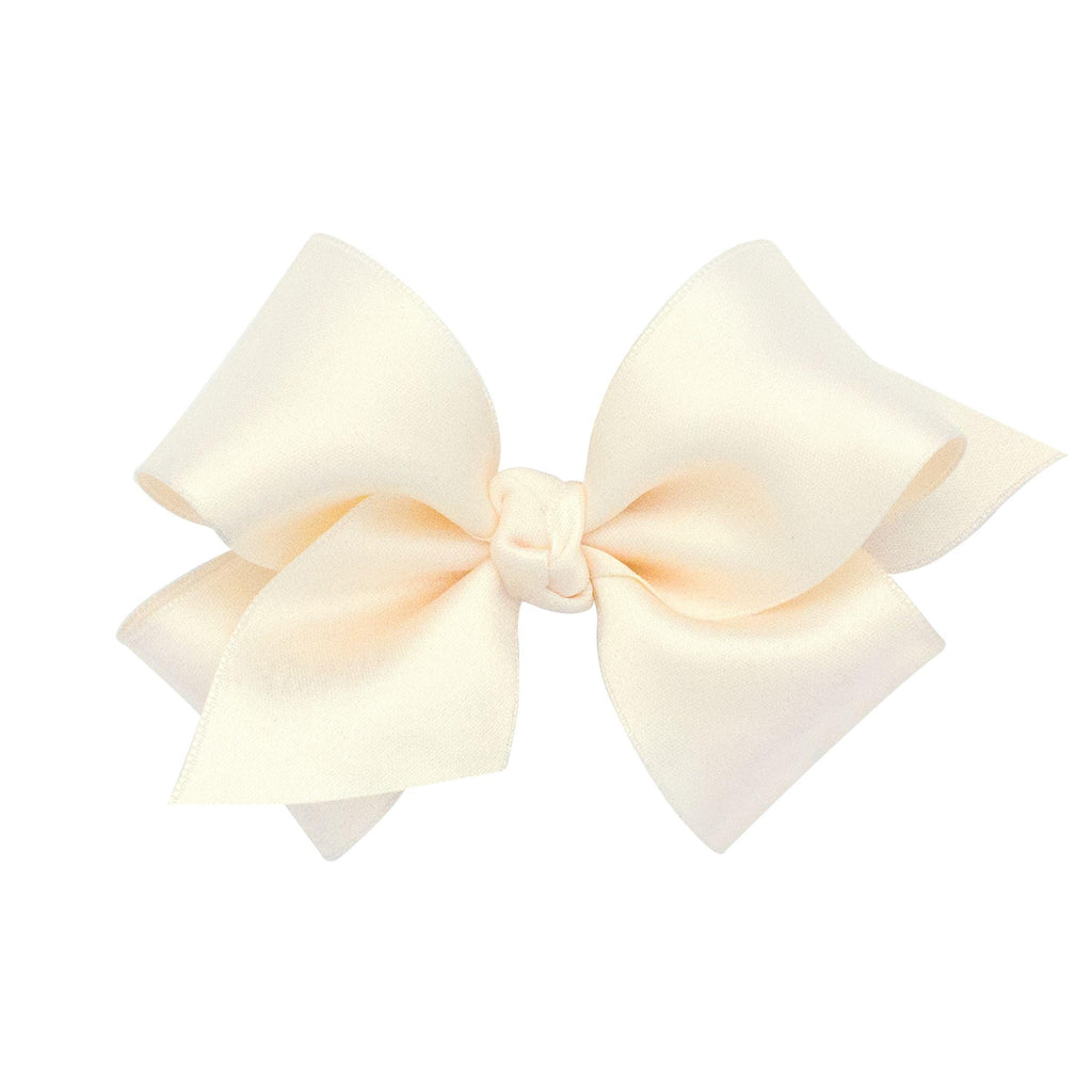 Wee Ones Small French Satin Basic Bow with Knot - shopnurseryrhymes