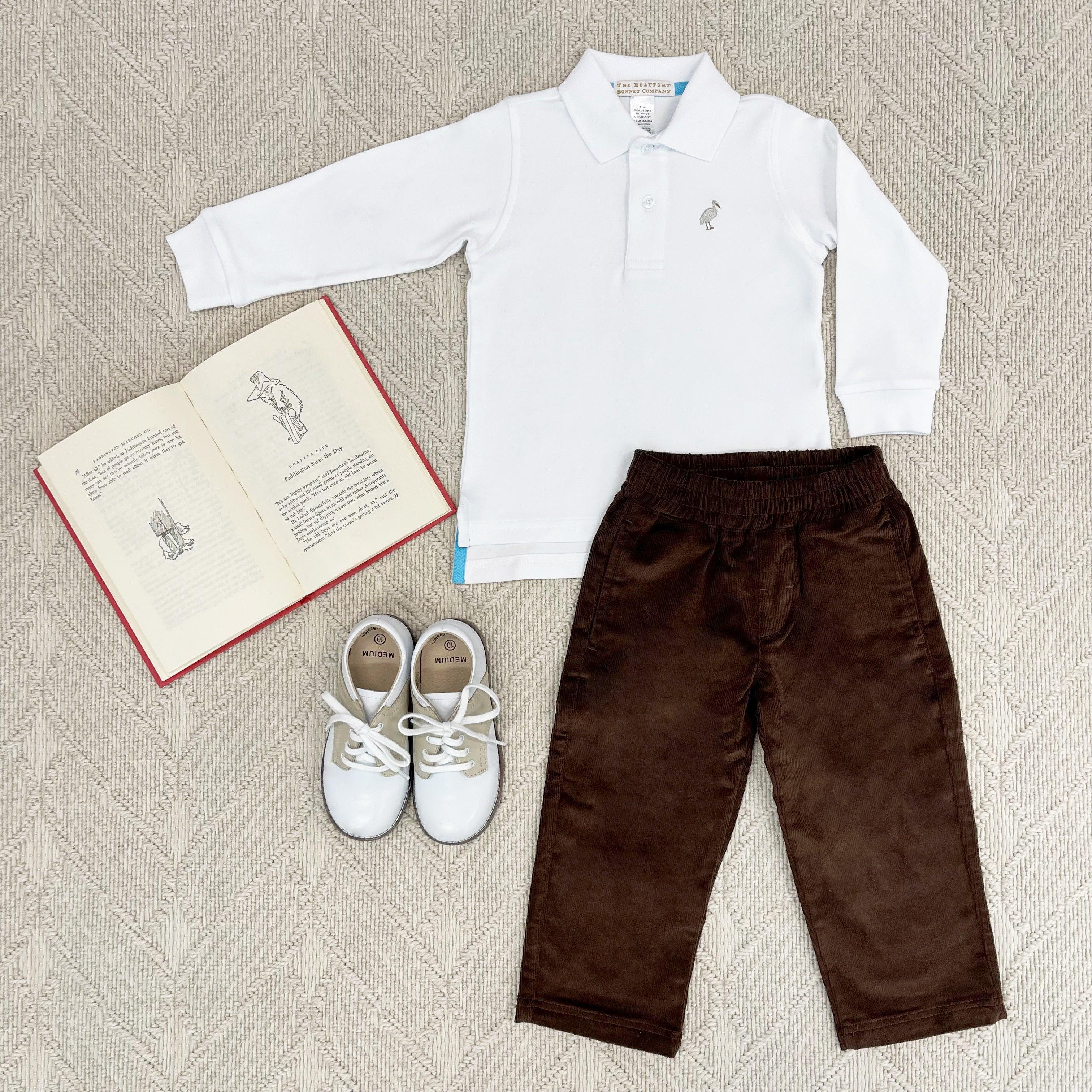 Beaufort Bonnet Sheffield Pants, Chelsea Chocolate Corduroy - shopnurseryrhymes