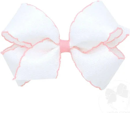 Wee Ones Medium Moonstitch Basic Bow - shopnurseryrhymes