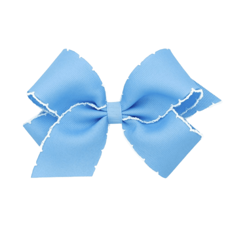 Wee Ones Mini Grosgrain Bow with Moonstitch Edge - shopnurseryrhymes